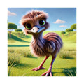 Nursery Wall Art | Animal Nursery Print- Emu Chick | Whimsical Kids Room Decor