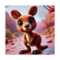Nursery Wall Art | Animal Nursery Print- Kangaroo Joey | Whimsical Kids Room Decor